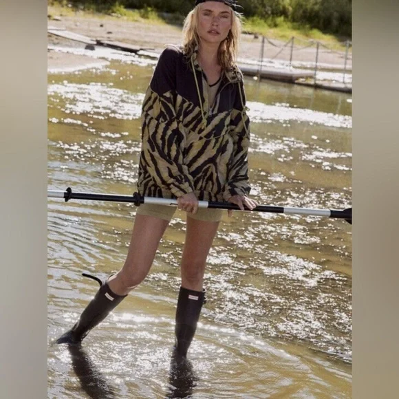 Function & Fringe Edit | Free People Zebra Print Pullover Jacket - Picture 2 of 4